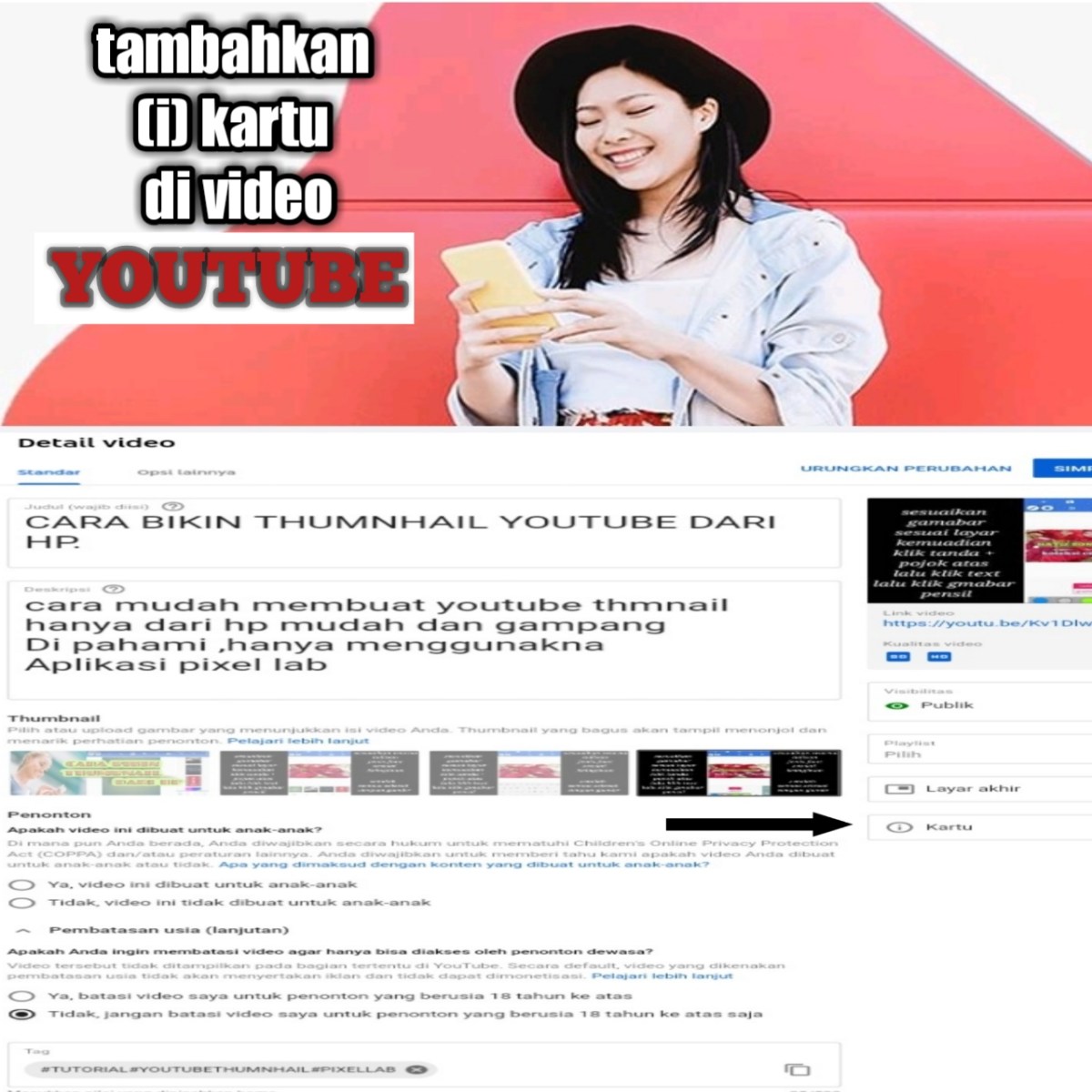 MENAMBAHKAN (I)KARTU DI VIDEO&nbsp;YOUTUBE